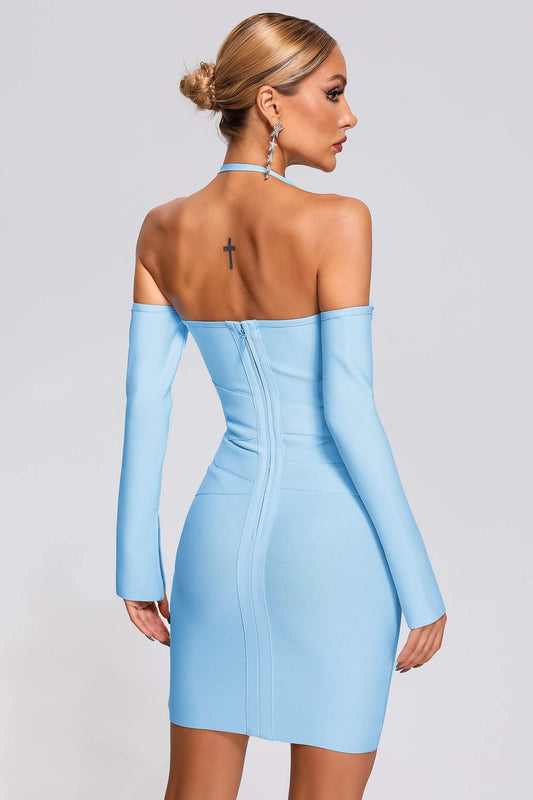 Vocca Halter Mini Bandage Dress
