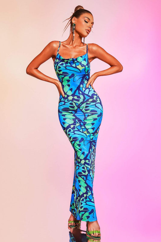 Sukia maxi-jurk met print