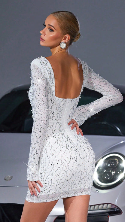 Elegant Diamonds Mini Dress