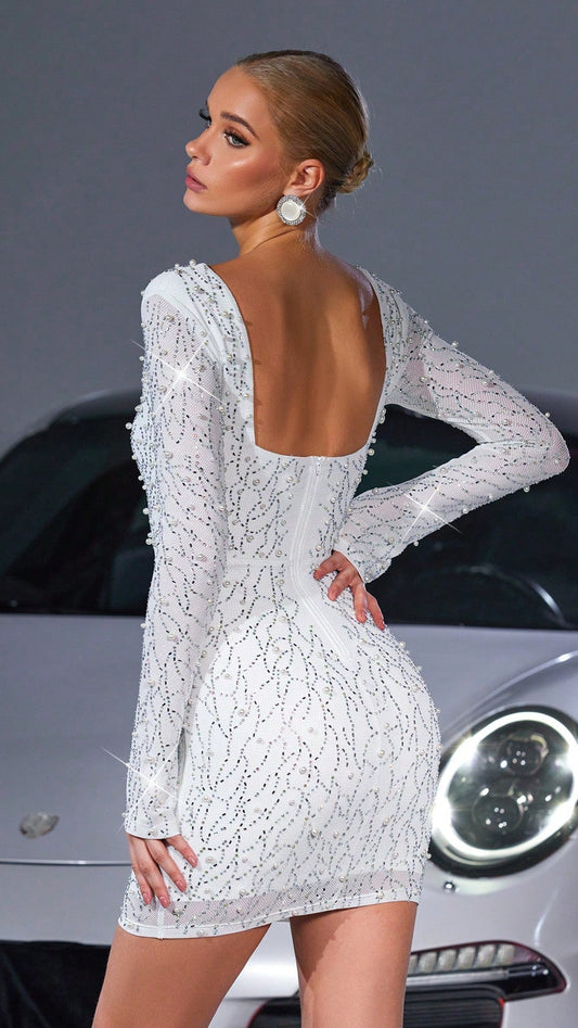 Elegant Diamonds Mini Dress