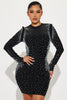Selena Bandage Mini Dress - Black