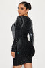 Selena Bandage Mini Dress - Black