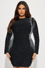 Selena Bandage Mini Dress - Black