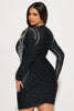 Selena Bandage Mini Dress - Black