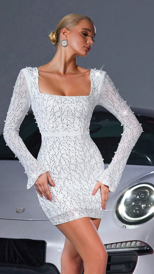 Elegant Diamonds Mini Dress