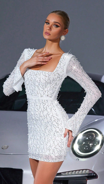 Elegant Diamonds Mini Dress