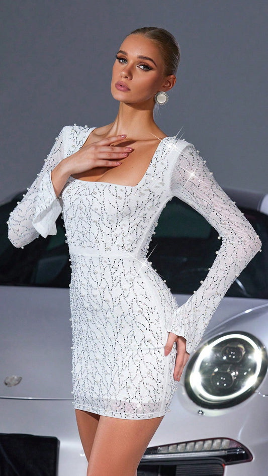 Elegant Diamonds Mini Dress