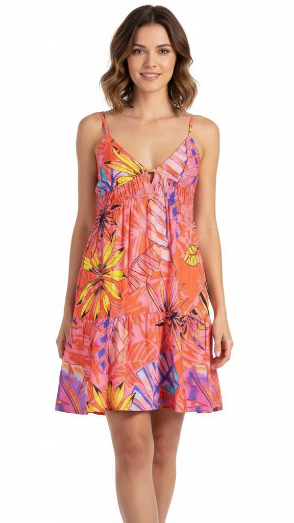 Desigual Red Polyester Dress
