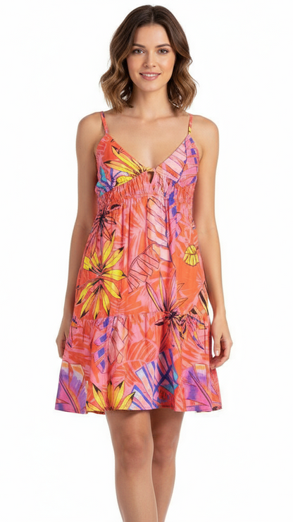 Desigual Red Polyester Dress