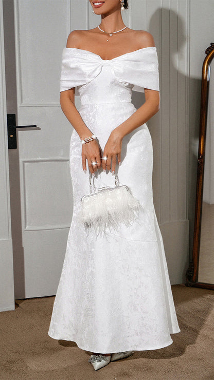 Elegant Strapless Long Dress