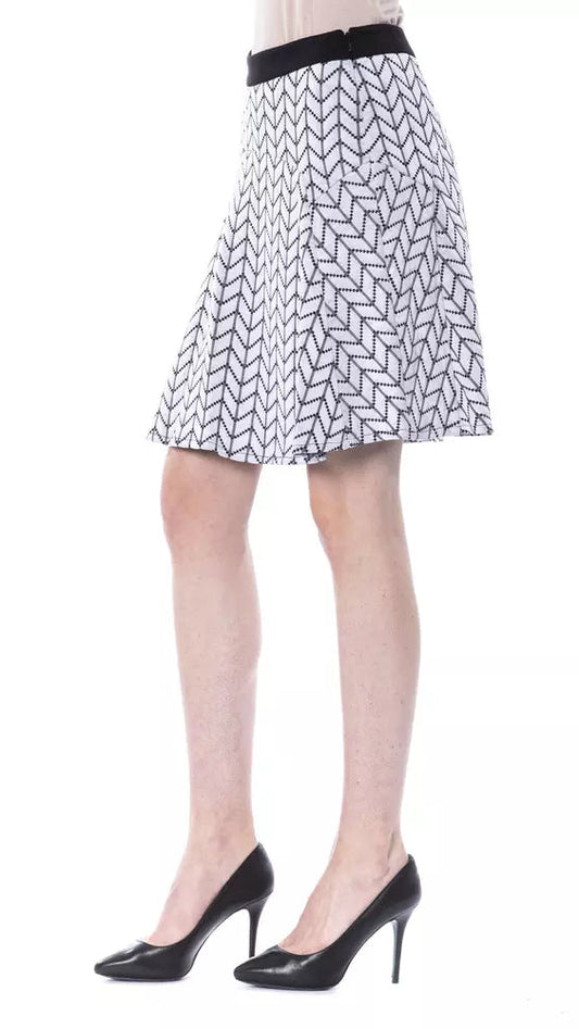 BYBLOS Black Marabou Women Skirt