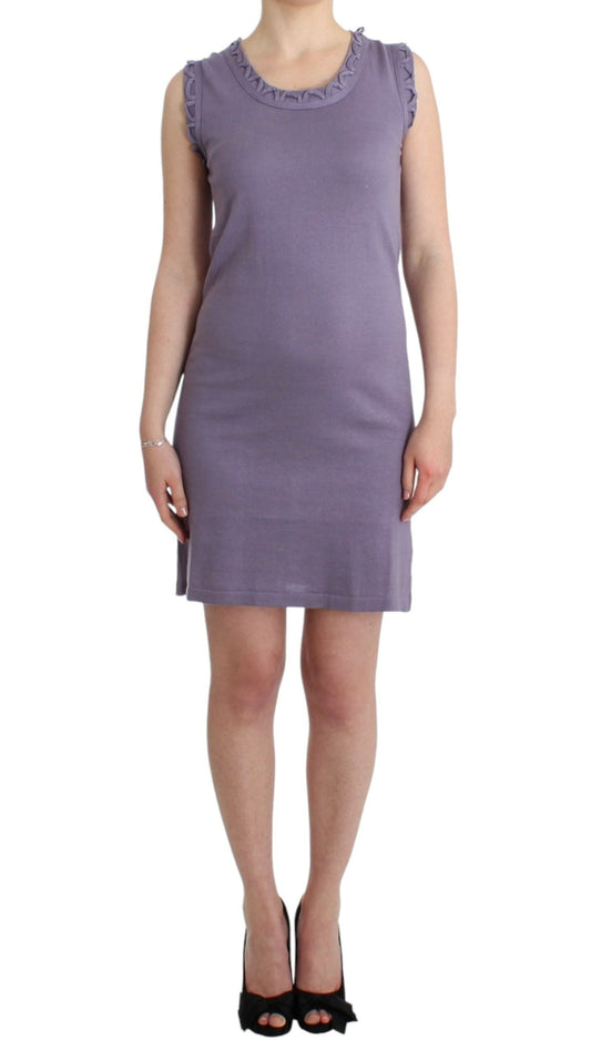John Galliano Purple cotton jersey dress