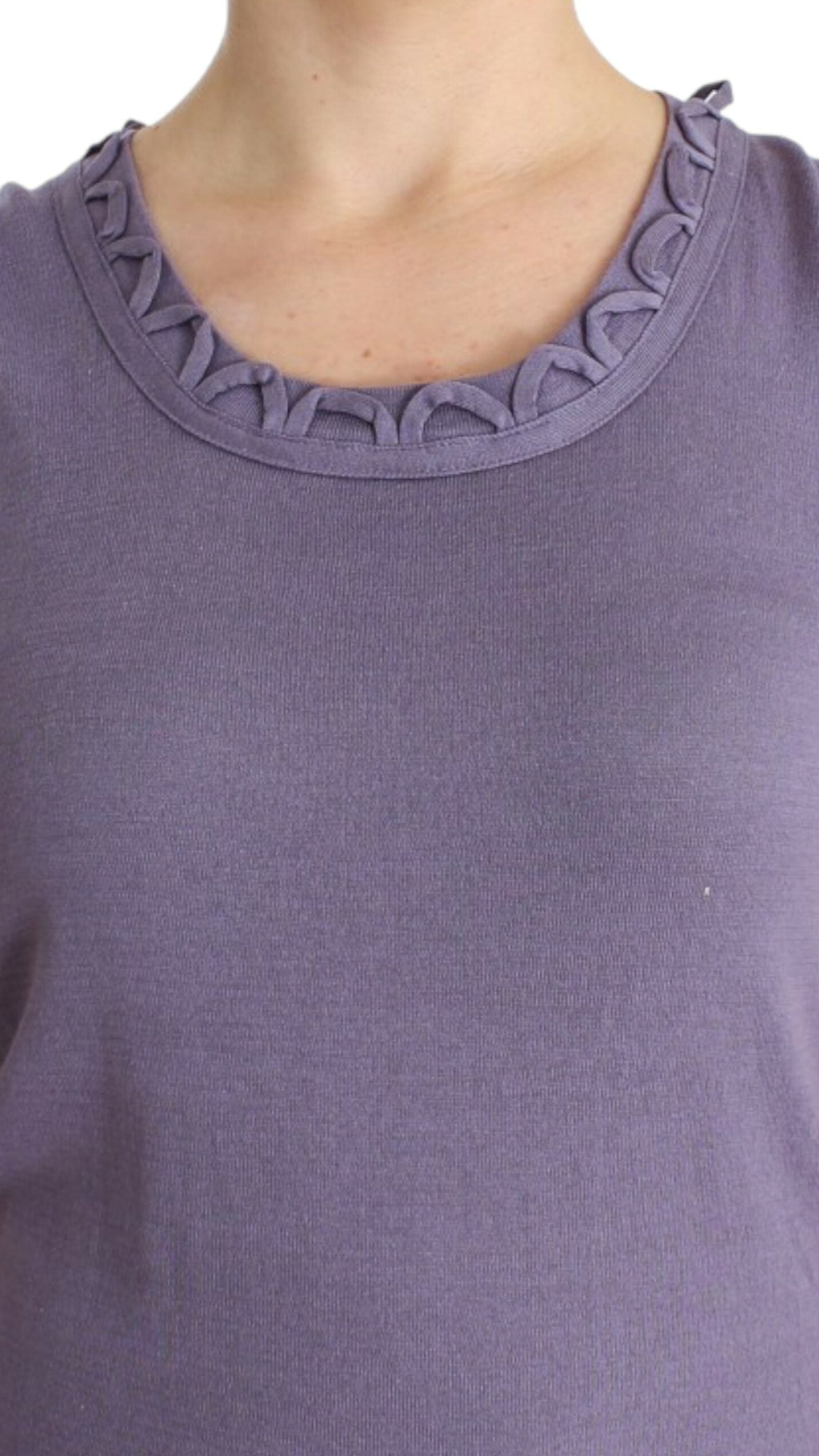 John Galliano Purple cotton jersey dress