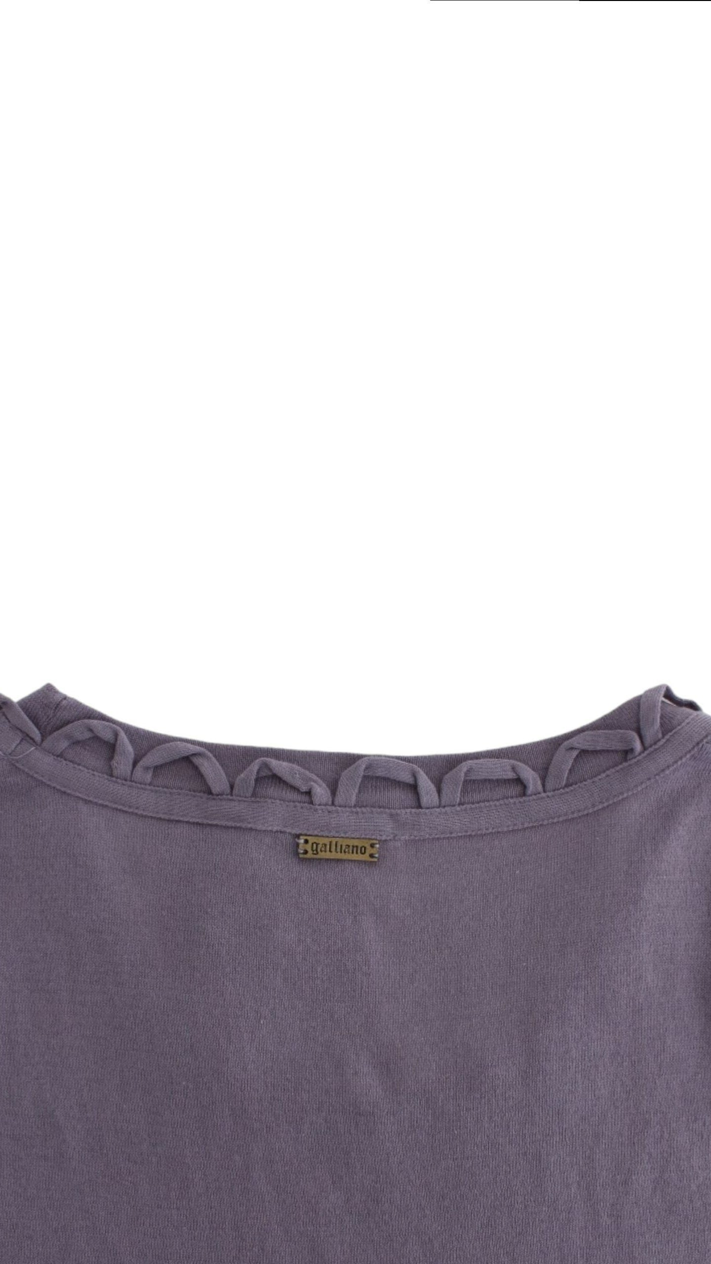 John Galliano Purple cotton jersey dress