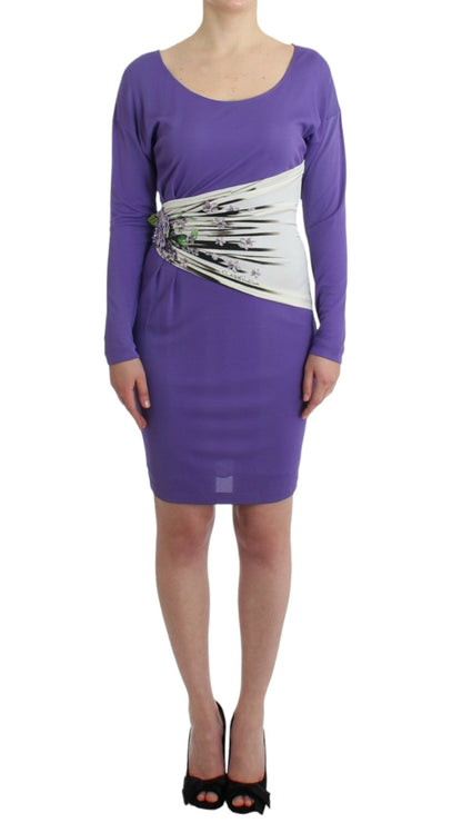 Cavalli Purple longsleeved dress