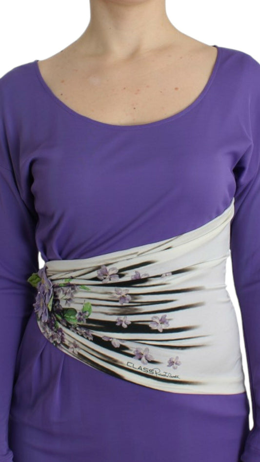 Cavalli Purple longsleeved dress
