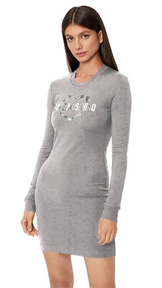 Love Moschino Brown Cotton Women Dress