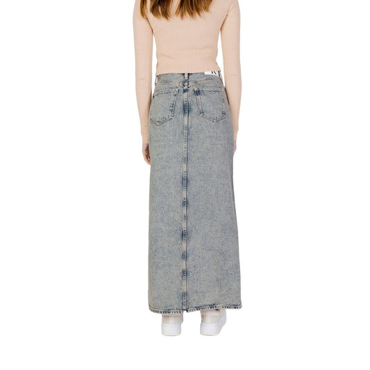 Calvin Klein Jeans Gray Cotton Skirt