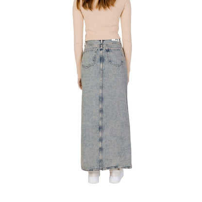 Calvin Klein Jeans Gray Cotton Skirt