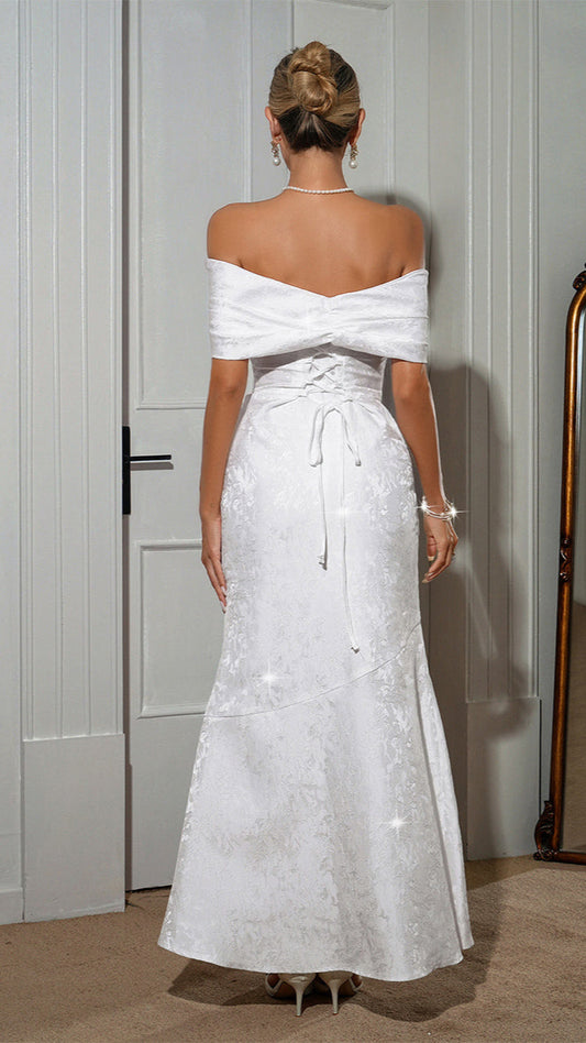 Elegant Strapless Long Dress