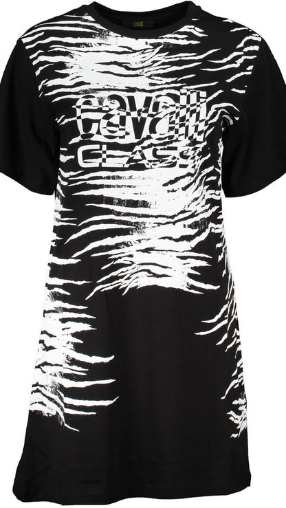 Cavalli Class Black Cotton Women Dress