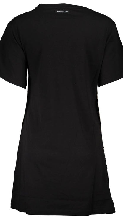Cavalli Class Black Cotton Women Dress