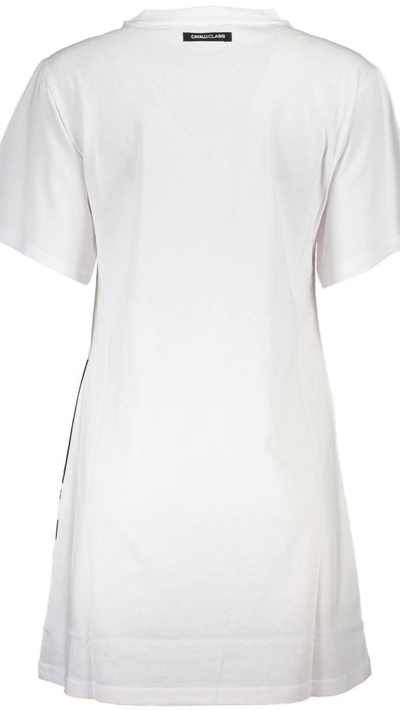 Cavalli Class White Cotton Women Dress