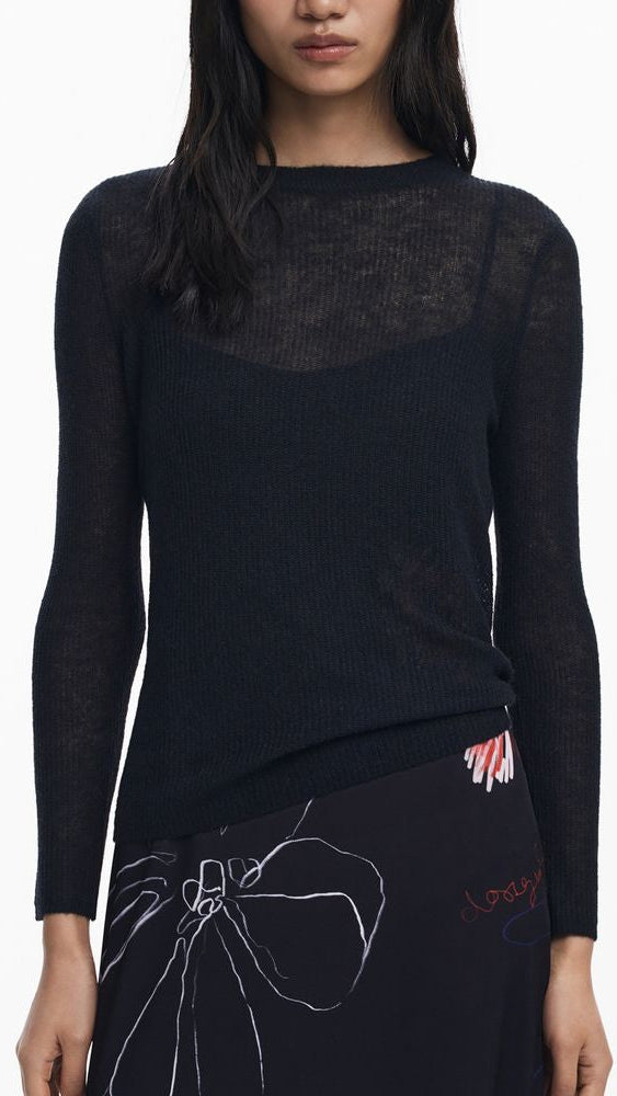 Desigual Black Polyester Women Dress
