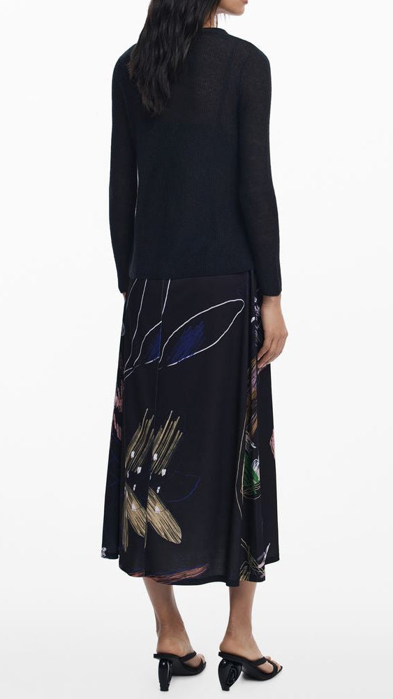 Desigual Black Polyester Women Dress