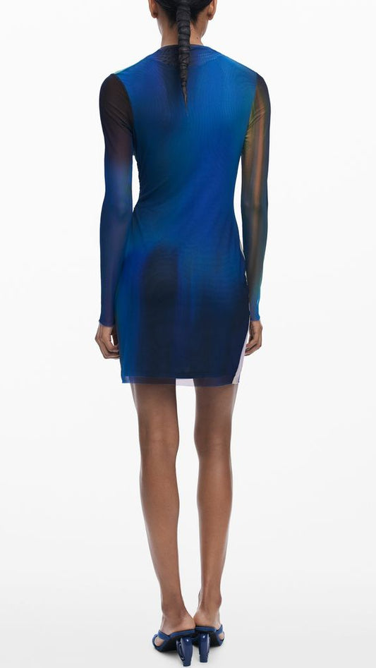 Desigual Blue Polyester Women Dress