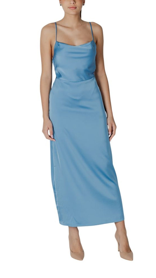 Vila Clothes Turquoise Polyester Long