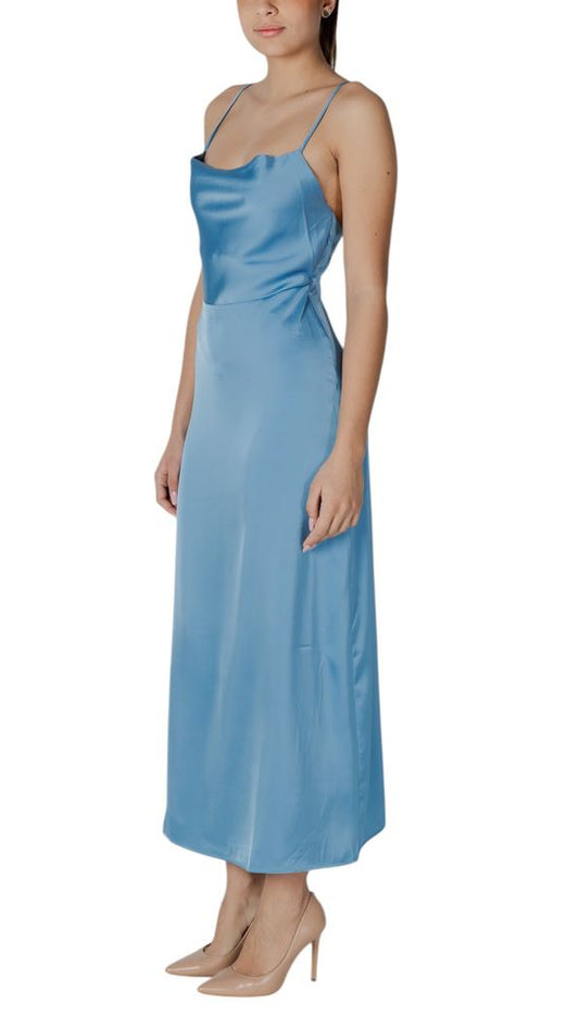 Vila Clothes Turquoise Polyester Long