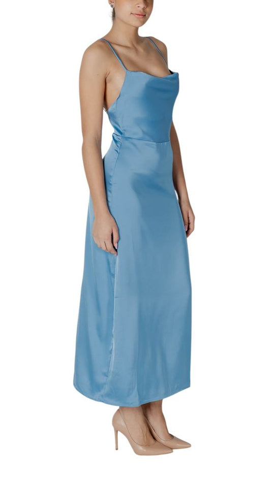 Vila Clothes Turquoise Polyester Long