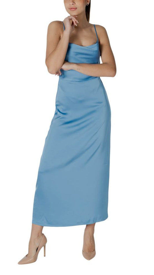 Vila Clothes Turquoise Polyester Long