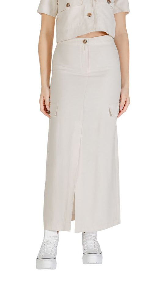 Jacqueline De Yong Bicolor Viscose Skirt