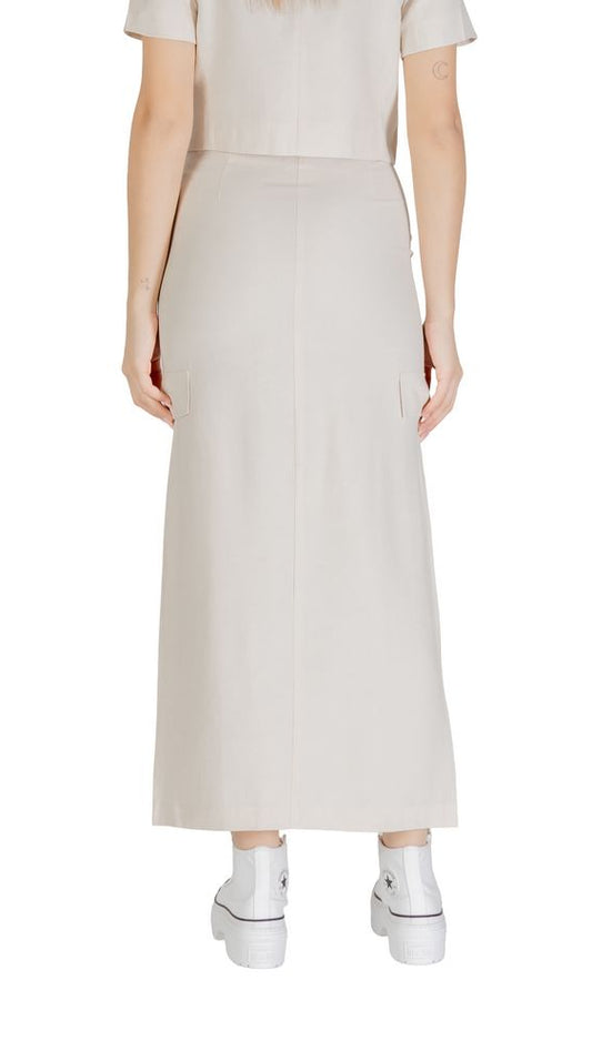 Jacqueline De Yong Bicolor Viscose Skirt