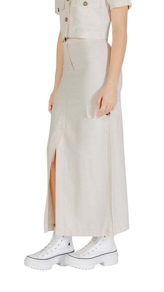 Jacqueline De Yong Bicolor Viscose Skirt