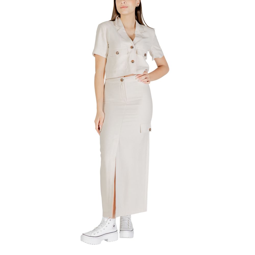 Jacqueline De Yong Bicolor Viscose Skirt