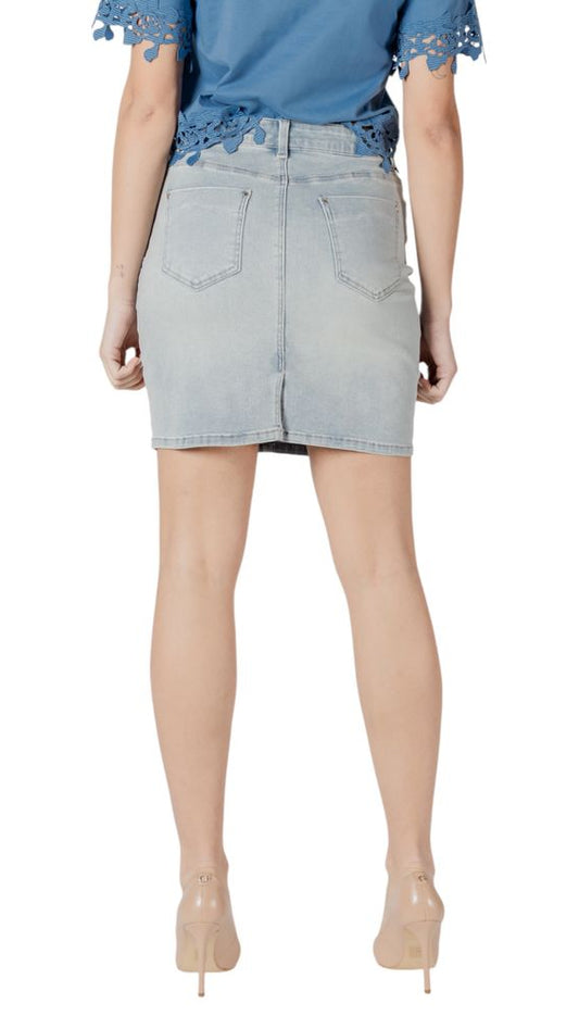 Morgan De Toi Blue Cotton Mini