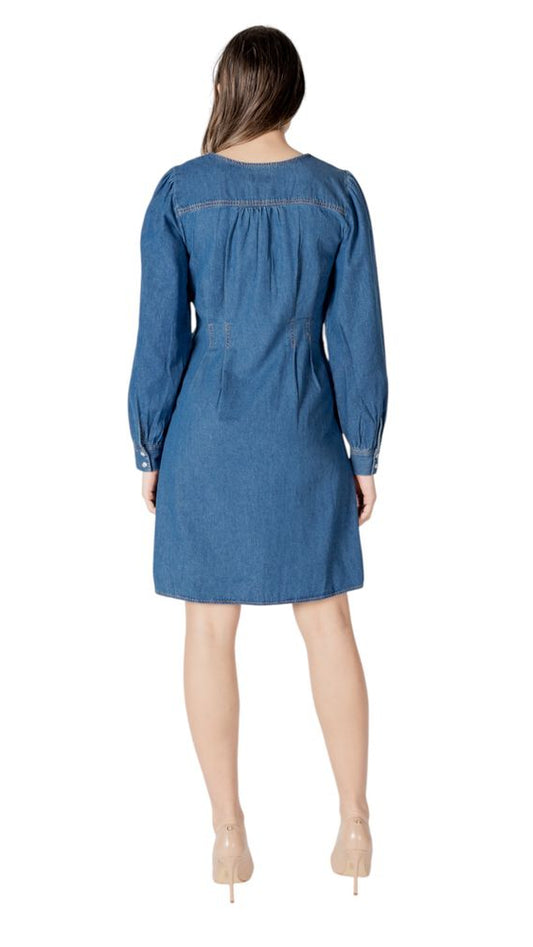 ICHI Blue Cotton Short