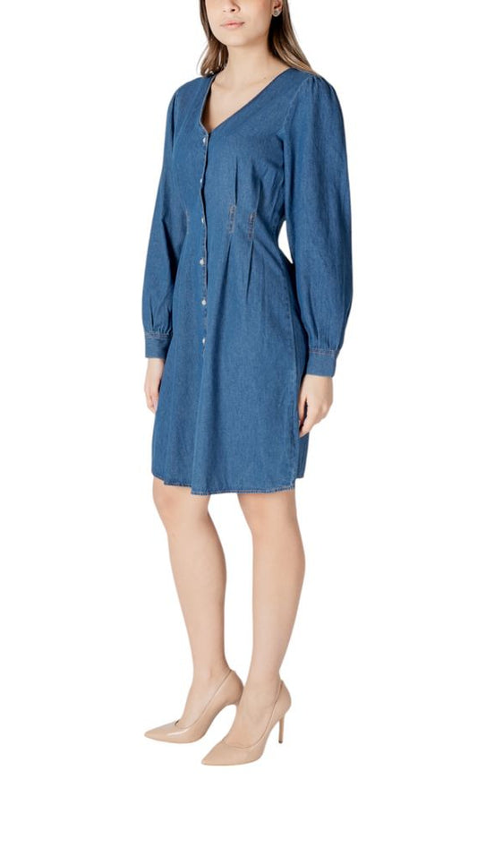ICHI Blue Cotton Short