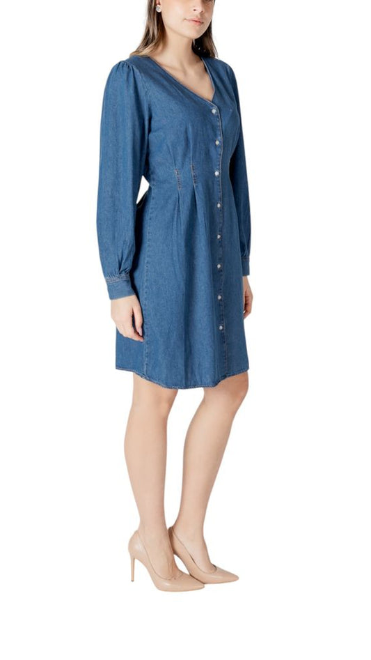 ICHI Blue Cotton Short