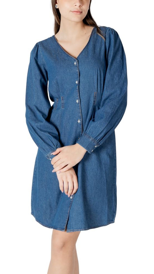 ICHI Blue Cotton Short