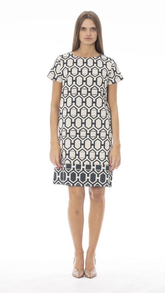 Baldinini Trend White Cotton Women Dress