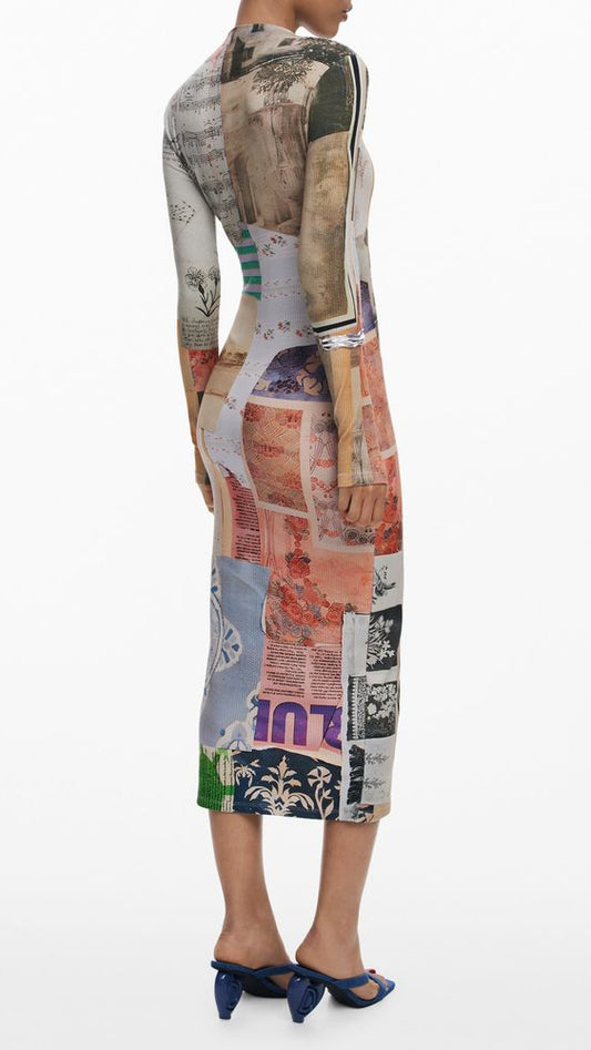 Desigual Beige Viscose Women Dress