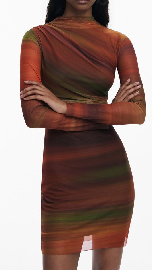 Desigual Orange Polyester Women Dress