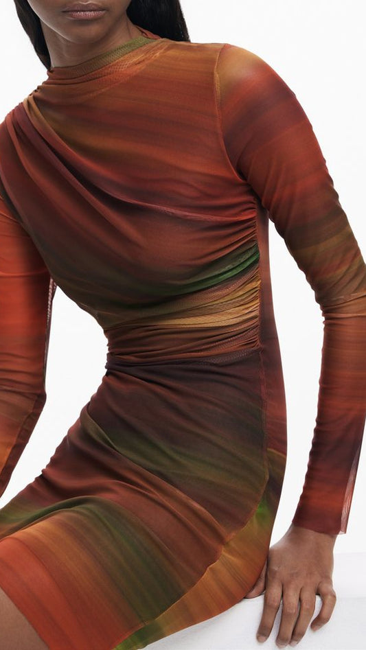 Desigual Orange Polyester Women Dress