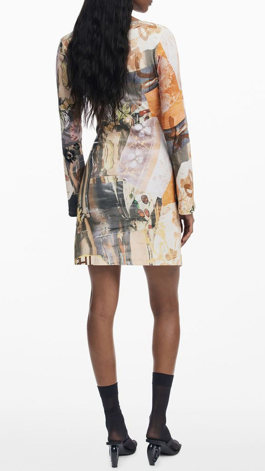 Desigual Beige Polyester Women Dress