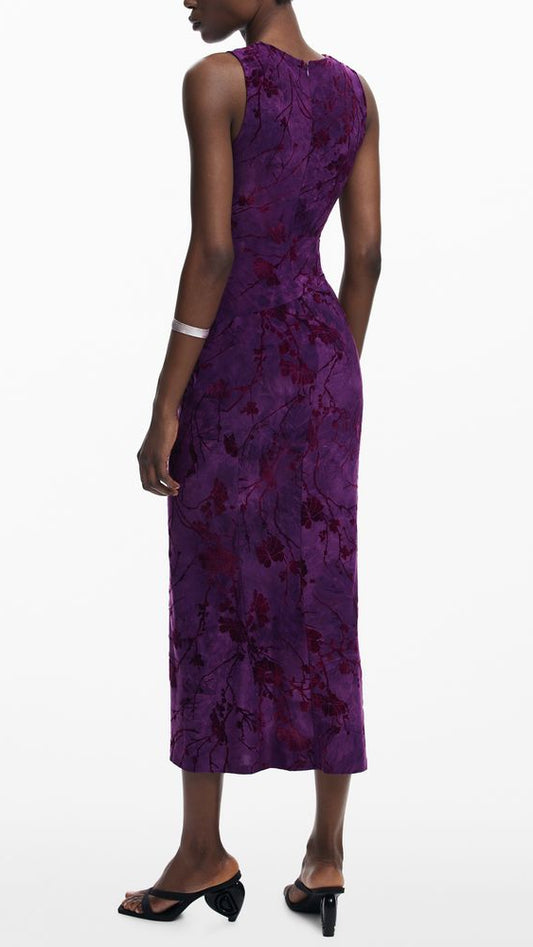 Desigual Purple Polyester Women Dress