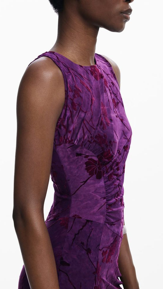 Desigual Purple Polyester Women Dress
